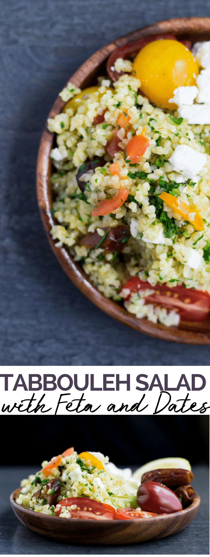 Tabbouleh Salad with Feta and Dates