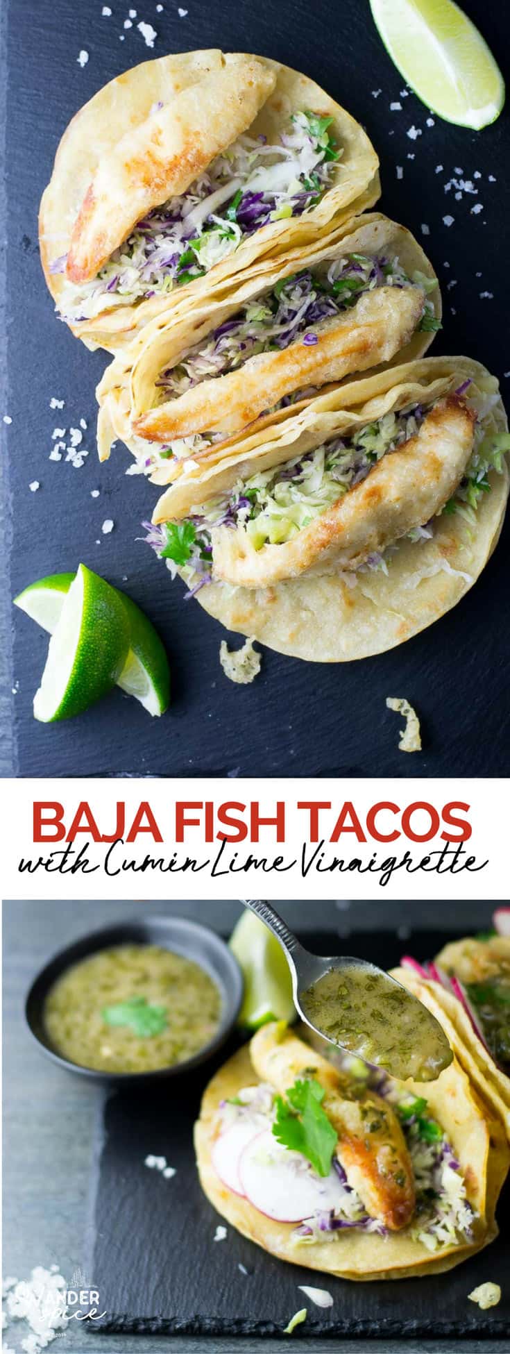 Fish Tacos made with tilapia and a zesty cabbage claw. Easy Recipe