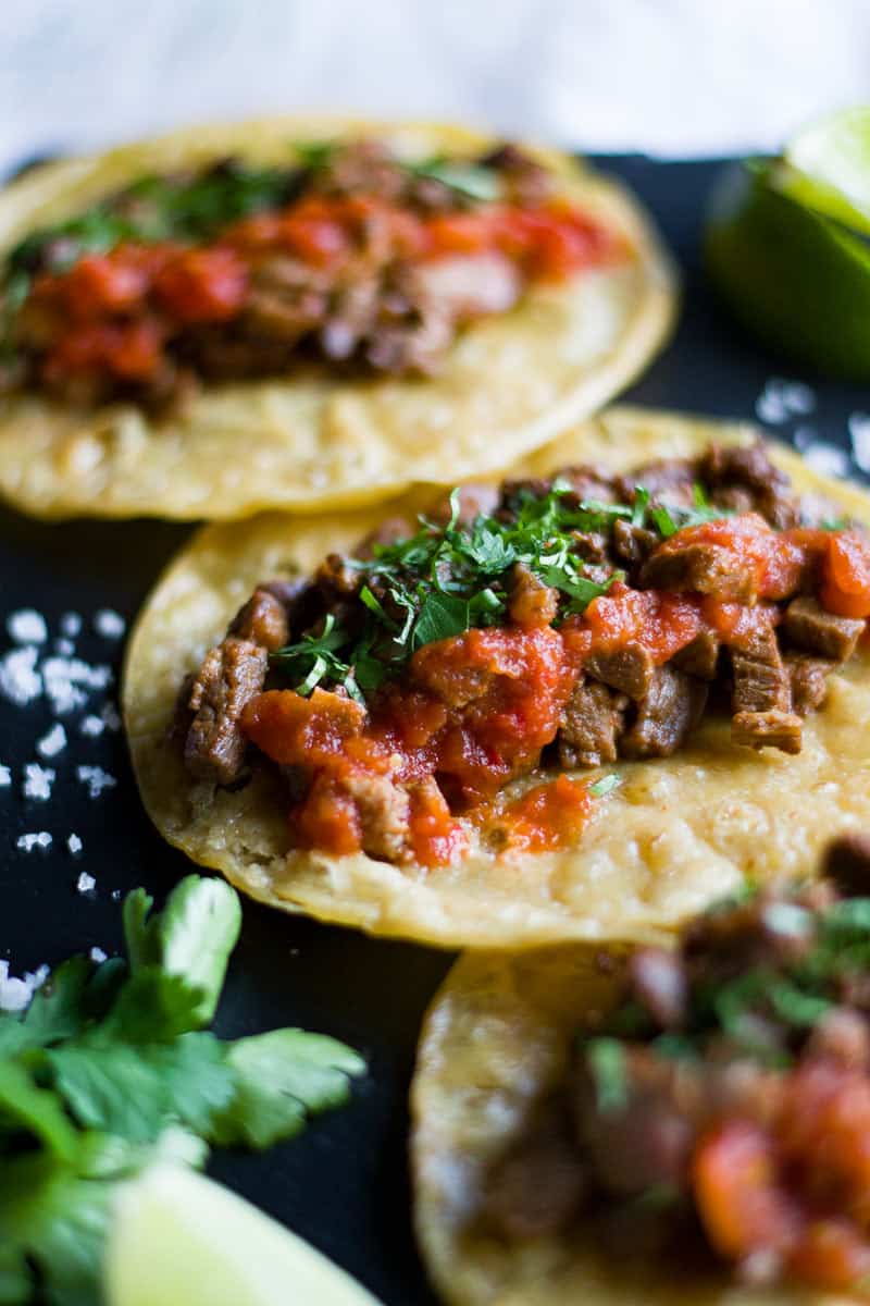 Mexican Steak Tacos - Carne Asada Tacos
