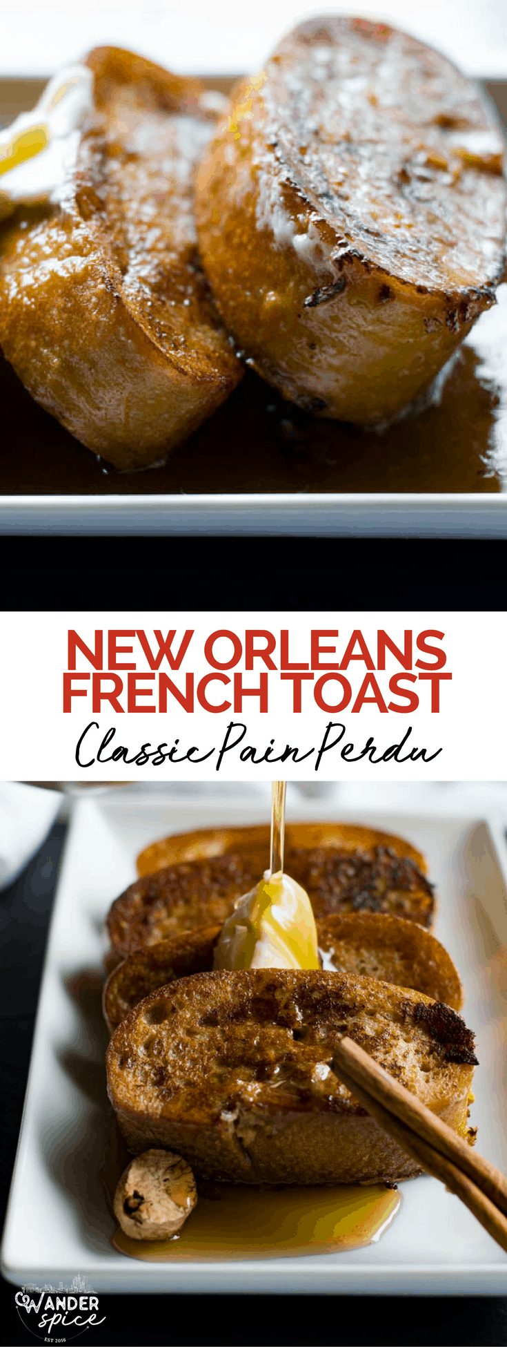 Best French Toast Recipe - Classic French Toast from New Orleans. Pain Perdu #FrenchToast