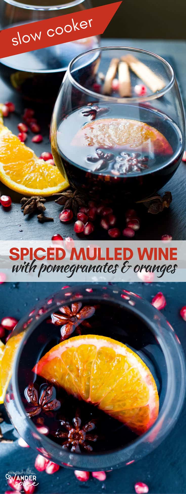 Slow Cooker Mulled Wine Recipe. Easy Fall Recipe.