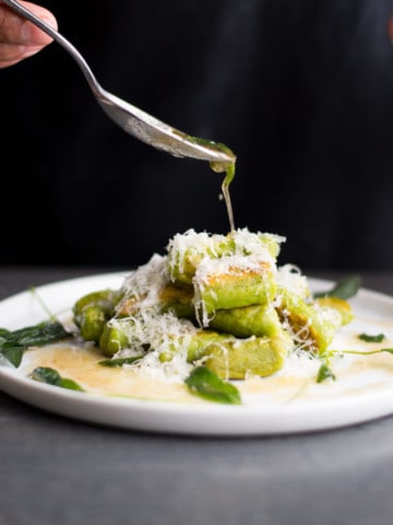 Spinach Gnocchi with Brown Butter Sage