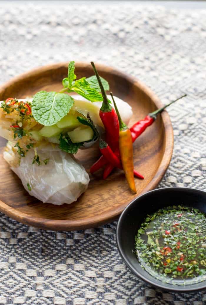 Nước chấm - vietnamese dipping sauce with lime, coconut water, chiles and