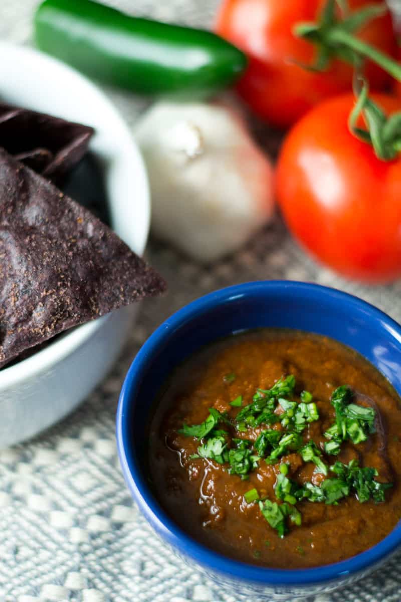 Authentic Mexican Salsa with Herbs