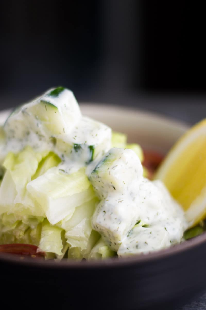 Greek Cucumber Salad with Lemon