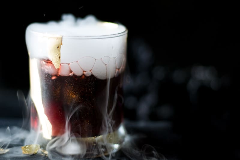 Vampire's Kiss Cocktail - Halloween Cocktail | Recipe | Spooky | Easy | Spooky | with Dry Ice