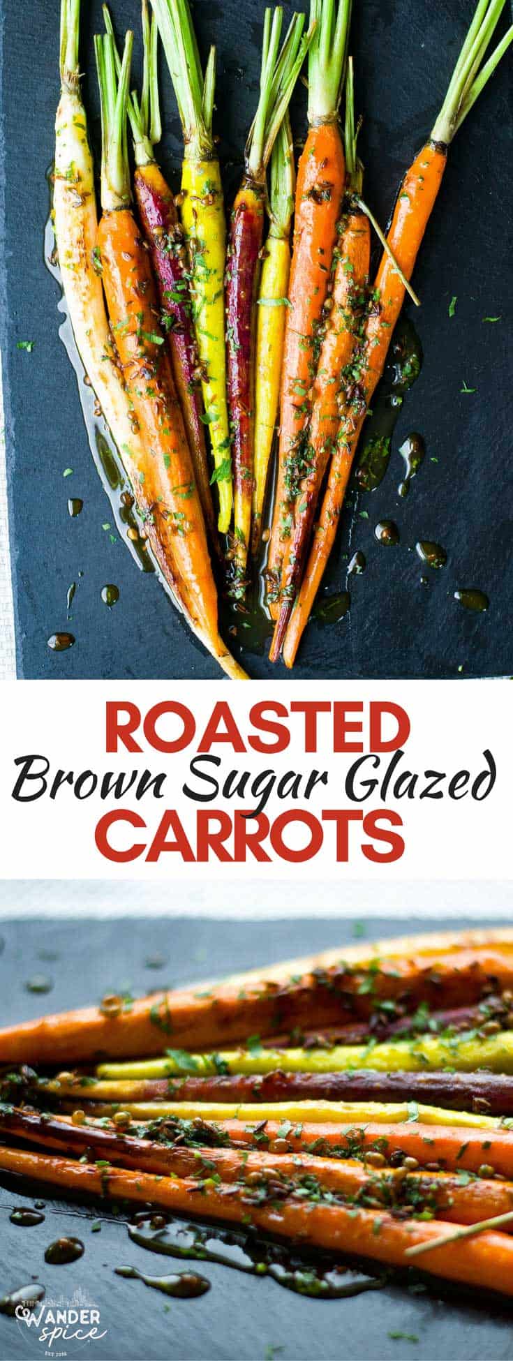 Roasted Glazed Brown Sugar Carrots Recipe. Our spiced brown sugar carrot glazed uses fresh rainbow carrots.