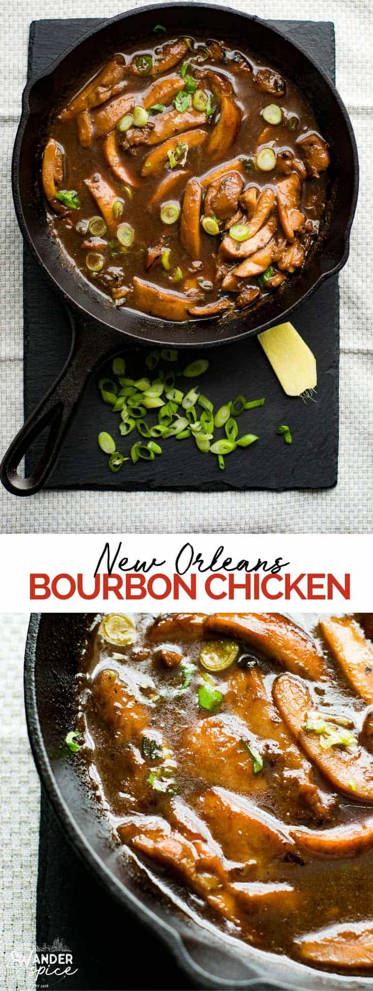 Bourbon Chicken Easy Recipe with Brown Sugar #chicken #recipe 