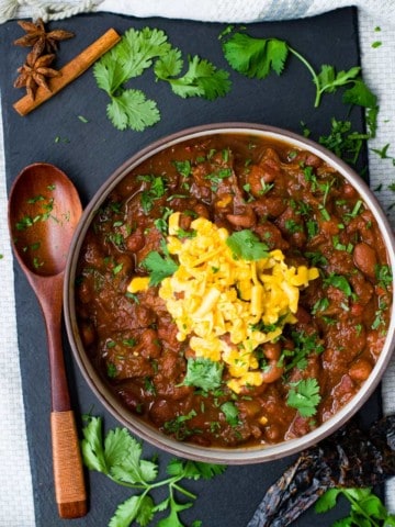 Instant Pot Chili with Red and Pinto Beans