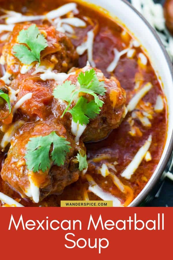Mexican Meatball Soup Recipe - Albondigas-soup. Authentic and very easy to make.